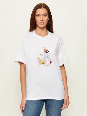 Barbour T-shirt Derwent | Regular Fit biały