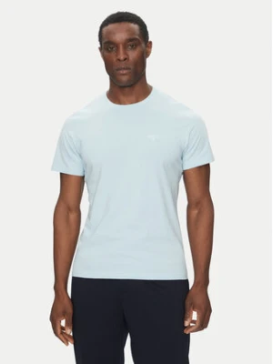 Barbour T-Shirt Essential Sports MTS0331BU17 Błękitny Tailored Fit