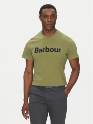 Barbour T-Shirt Logo MTS0531OL39 Zielony Tailored Fit