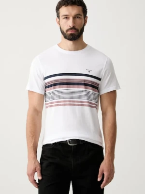 Barbour T-shirt męski bawełniany biały
