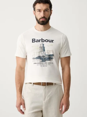 Barbour T-shirt męski bawełniany Harbourside