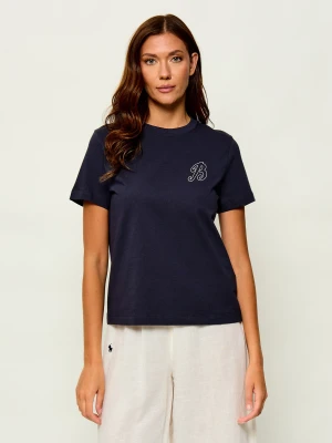 Barbour T-shirt Rosalie | Relaxed fit granatowy