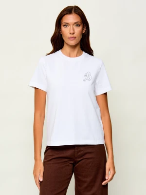 Barbour T-shirt Rosalie | Relaxed fit biały