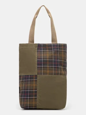 Barbour torba Barbour Transport Patchwork Tote Bag kolor zielony UBA0741