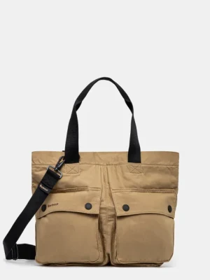 Barbour torba bawełniana Barbour Transport Carry All Tote Bag kolor zielony UBA0744