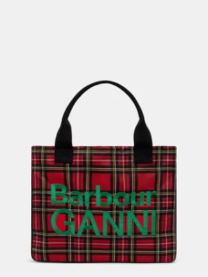 Barbour torebka bawełniana x GANNI Wax Tote Bag