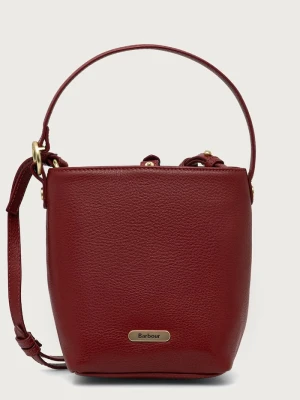 Barbour torebka crossbody damska skórzana bordowy