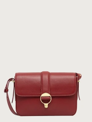 Barbour torebka crossbody damska skórzana bordowy