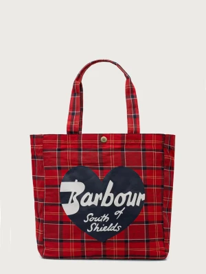 Barbour torebka shopper damska bawełniana