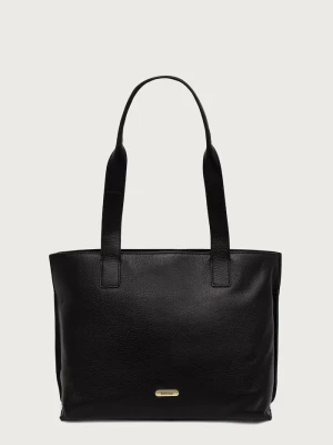 Barbour torebka shopper damska skórzana czarny
