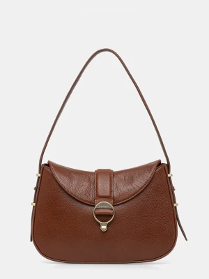 Barbour torebka skórzana brązowy
