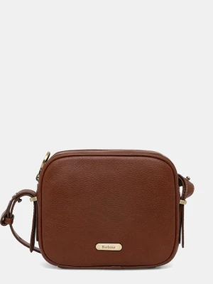 Barbour torebka skórzana kolor brązowy LBA0492