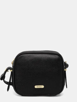 Barbour torebka skórzana kolor czarny LBA0492