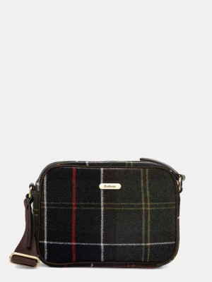 Barbour torebka z domieszką wełny kolor zielony LBA0478