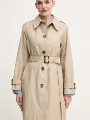 Barbour trencz MAIA damski kolor beżowy przejściowy LSP0211