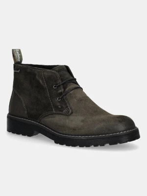 Barbour trzewiki zamszowe Maxwell męskie kolor zielony MFO0770BR98
