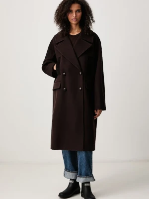 Barbour Vivian płaszcz z wełną damski
