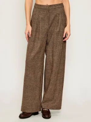 Barbour Wełniane spodnie Sophia | Relaxed fit