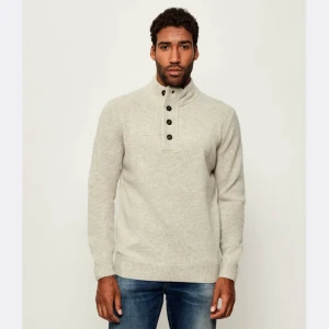 Barbour Wełniany sweter Essential Patch Half | Regular Fit