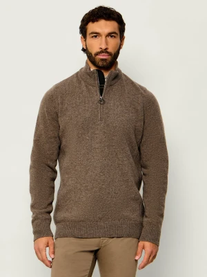 Barbour Wełniany sweter Holden | Regular Fit brązowy