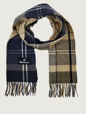 Barbour Wełniany szal Inverness granatowy
