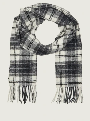Barbour Wełniany szal szary