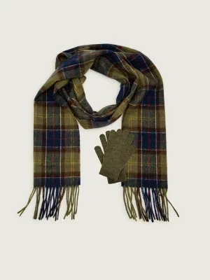 Barbour Wełniany zestaw Tartan