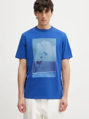 Barbour x Paul Smith Scoop t-shirt bawełniany męski