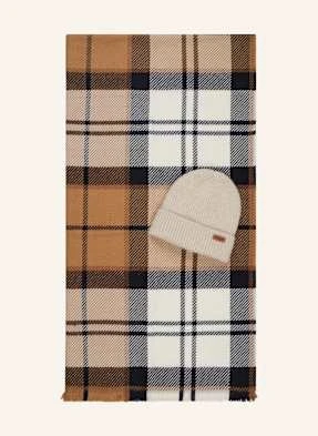 Barbour Zestaw Pendle: Szalik I Czapka weiss