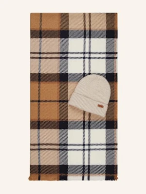 Barbour Zestaw Pendle: Szalik I Czapka weiss