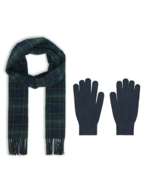 Barbour Zestaw szalik i rękawiczki MGS0018NY91 Granatowy