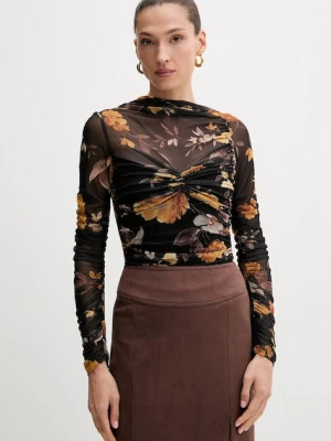 Bardot bluzka damska kolor czarny wzorzysta 60047TB