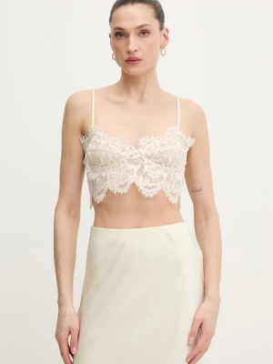 Bardot bluzka damska koronkowa