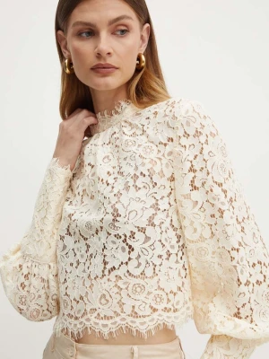 Bardot bluzka LACE GEORGIA beżowy