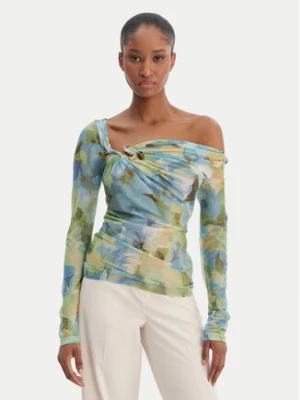 Bardot Bluzka Marisol 60306TB Zielony Slim Fit