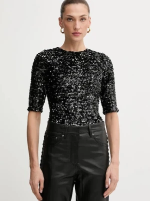 Bardot body damska kolor czarny gładka 60116TB