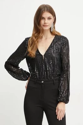 Bardot body SEQUIN damskie kolor czarny z aplikacją 58945TB3