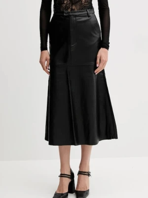 Bardot spódnica kolor czarny midi rozkloszowana 60032SB
