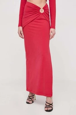 Bardot spódnica NEVE kolor czerwony maxi ołówkowa 59024SB1