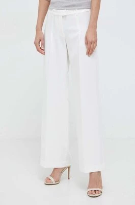 Bardot spodnie CASSIAN damskie kolor beżowy proste high waist 58080PB