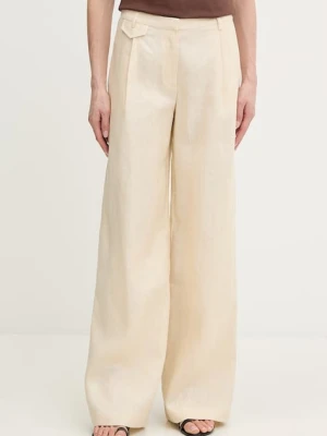 Bardot spodnie lniane