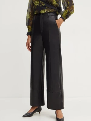 Bardot spodnie MARLOWE damskie kolor czarny proste high waist 58936PB