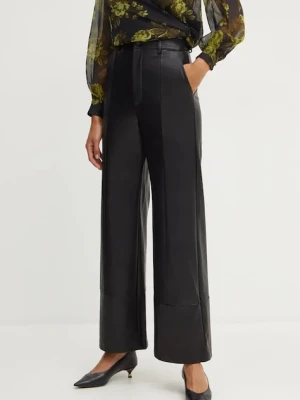 Bardot spodnie MARLOWE damskie kolor czarny proste high waist 58936PB