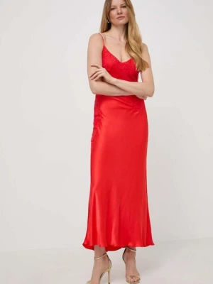 Bardot sukienka AVOCO czerwony