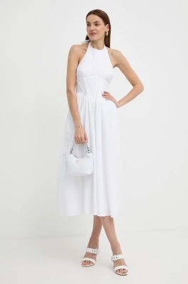 Bardot sukienka bawełniana KYLEN kolor biały maxi rozkloszowana 59251DB