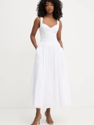 Bardot sukienka gorsetowa bawełniana