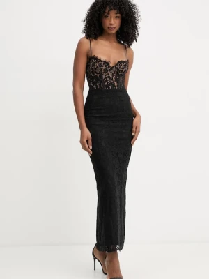 Bardot sukienka gorsetowa koronkowa