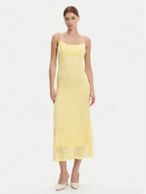 BARDOT Sukienka koktajlowa 57998DB1 Żółty Regular Fit