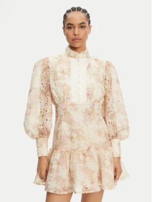 BARDOT Sukienka koktajlowa 58421DB3 Beżowy Regular Fit