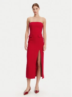 BARDOT Sukienka koktajlowa 59728DB Czerwony Slim Fit